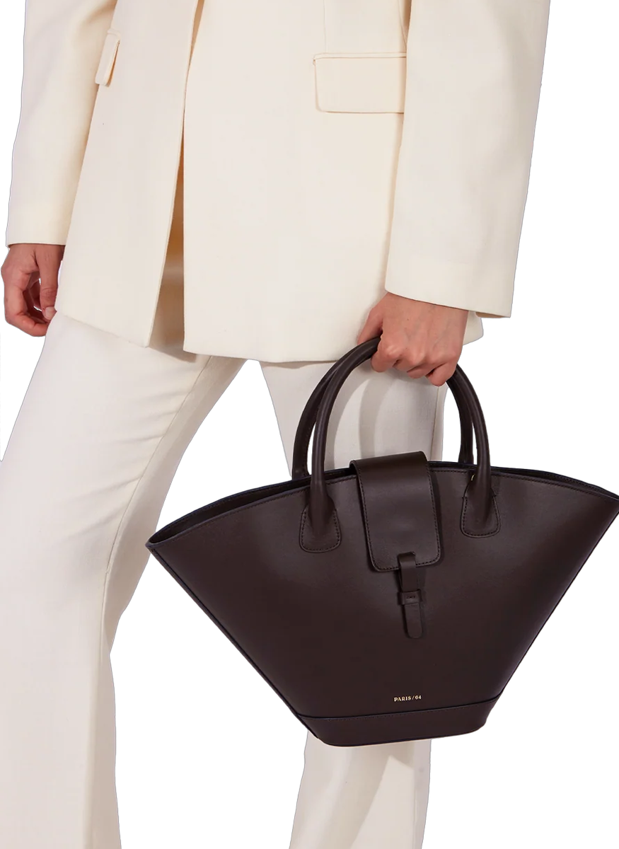 Lumière Top Handle Bag in Brown - paris 64