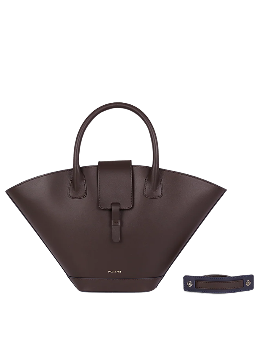 Lumière Top Handle Bag in Brown - paris 64