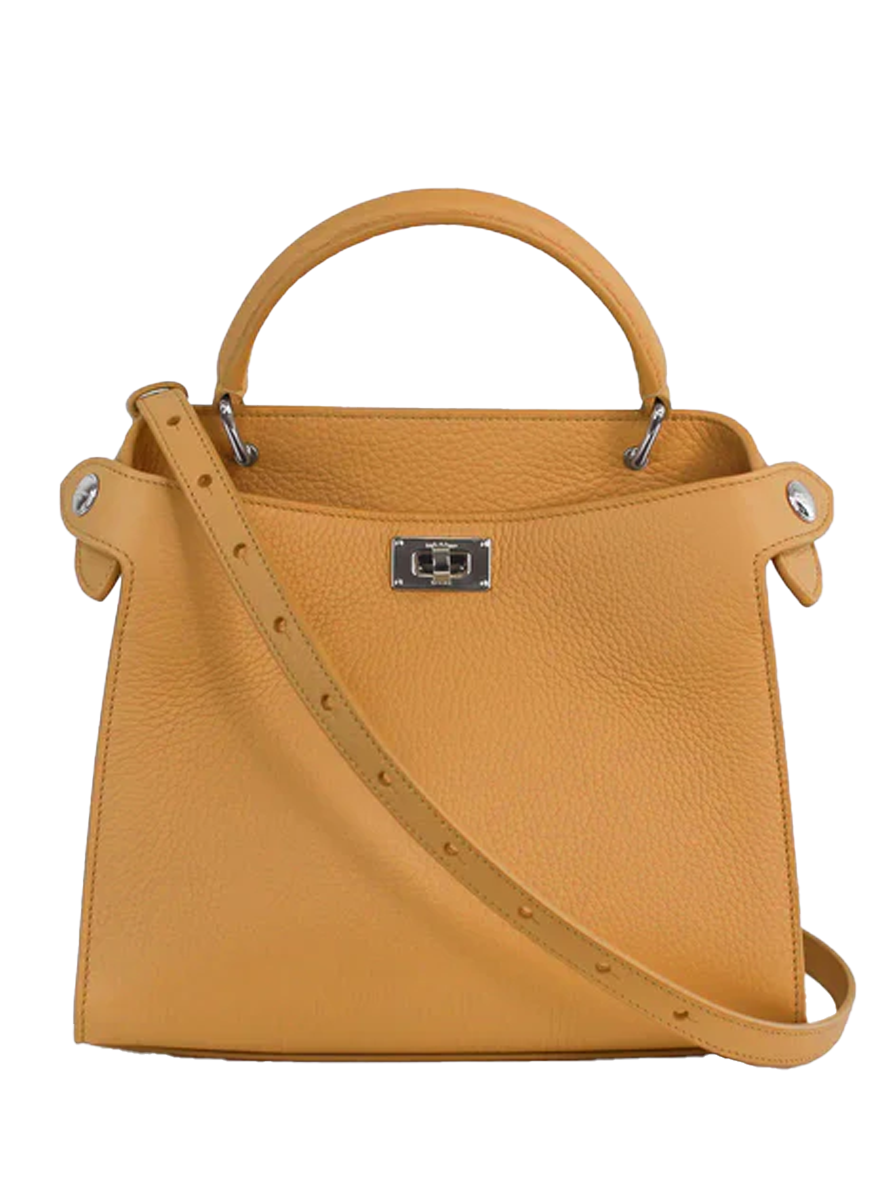 Lutece Mini Top Handle Bag in Biscotti - Michino Paris