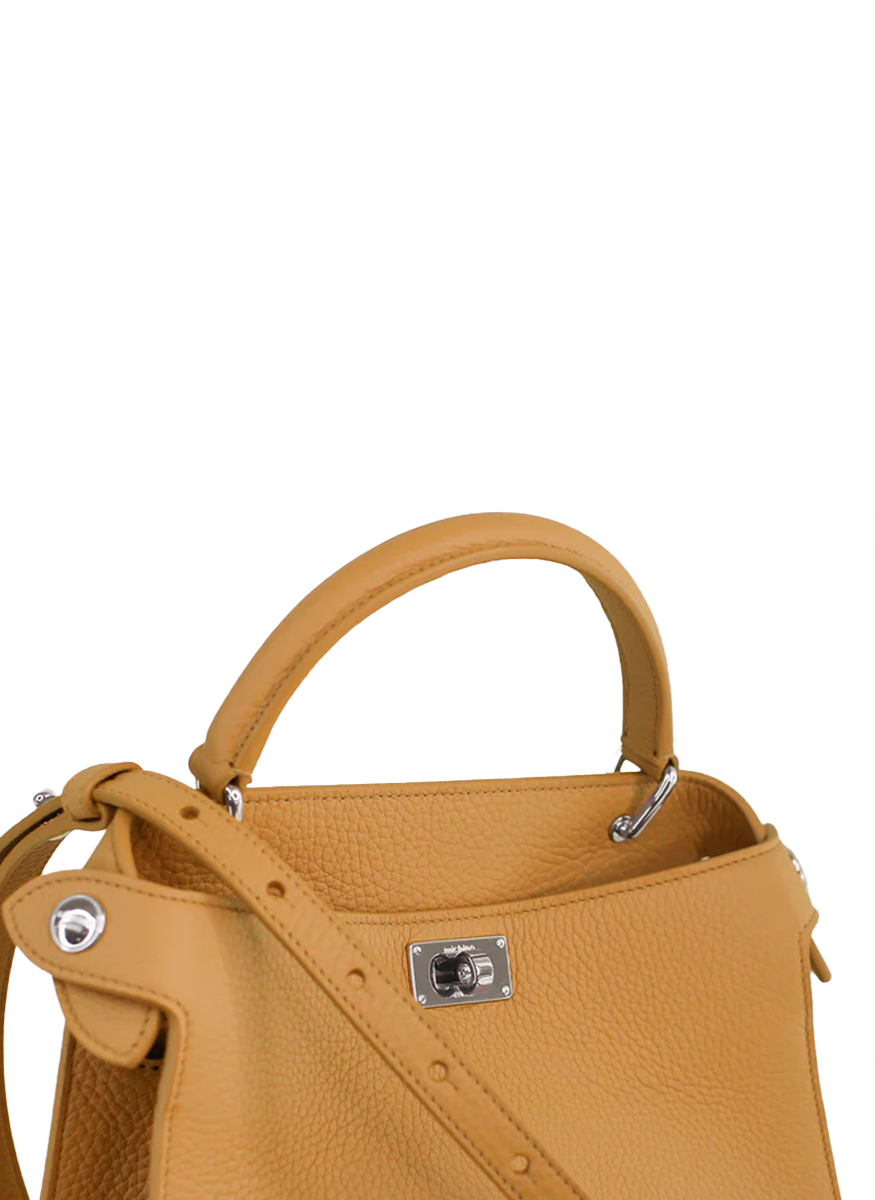 Lutece Mini Top Handle Bag in Biscotti - Michino Paris