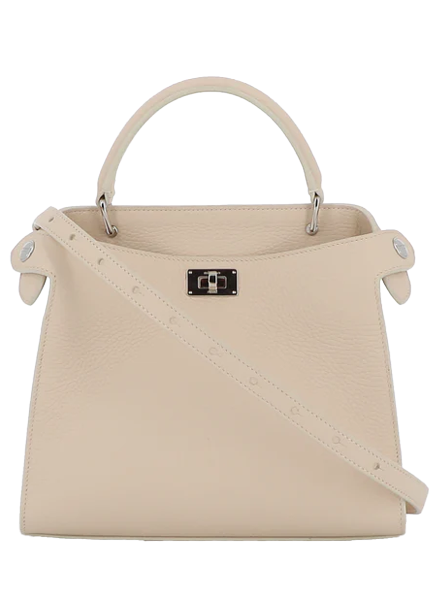 Lutece Mini Top Handle Bag in Ivory - Michino Paris