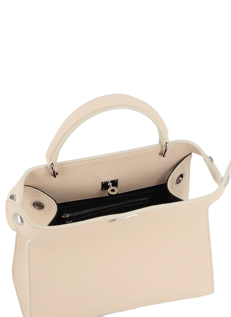 Lutece Mini Top Handle Bag in Ivory - Michino Paris