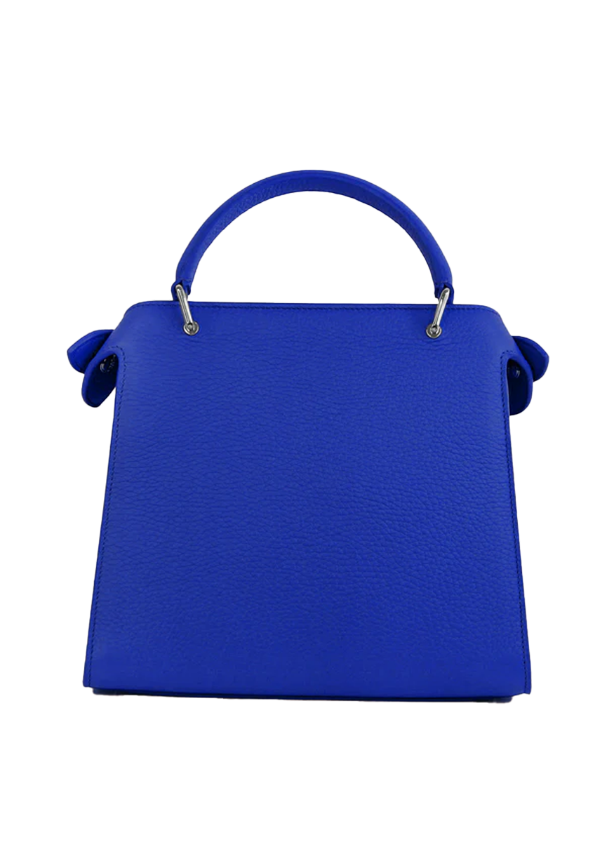Lutece Mini Top Handle Bag in Cobalt Blue - Michino Paris