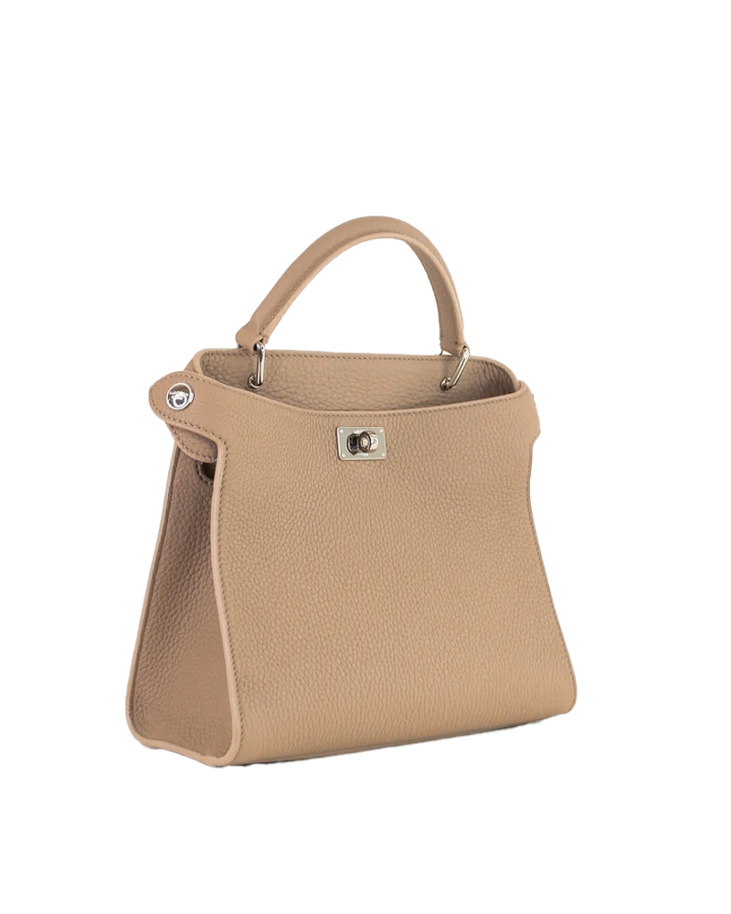 Lutece Leather PM Top Handle Bag in Tourtere - Michino Paris