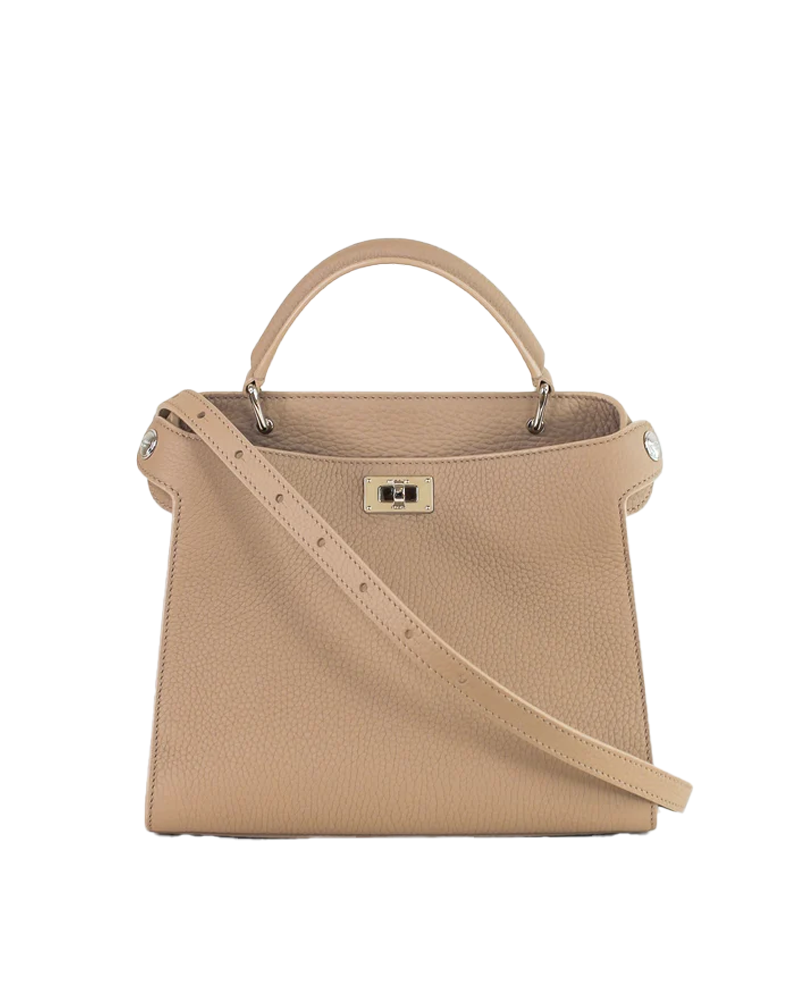 Lutece Leather PM Top Handle Bag in Tourtere - Michino Paris