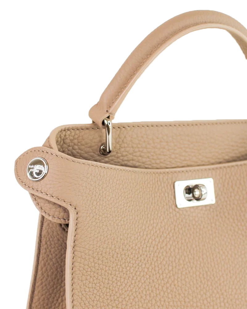 Lutece Leather PM Top Handle Bag in Tourtere - Michino Paris