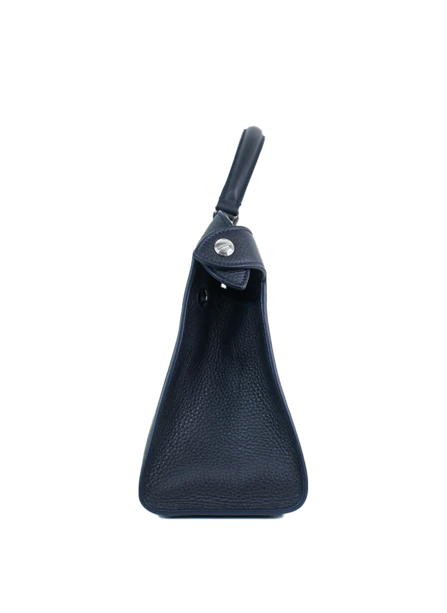 Lutece Pm Top-Handle Bag in Navy - Michino Paris