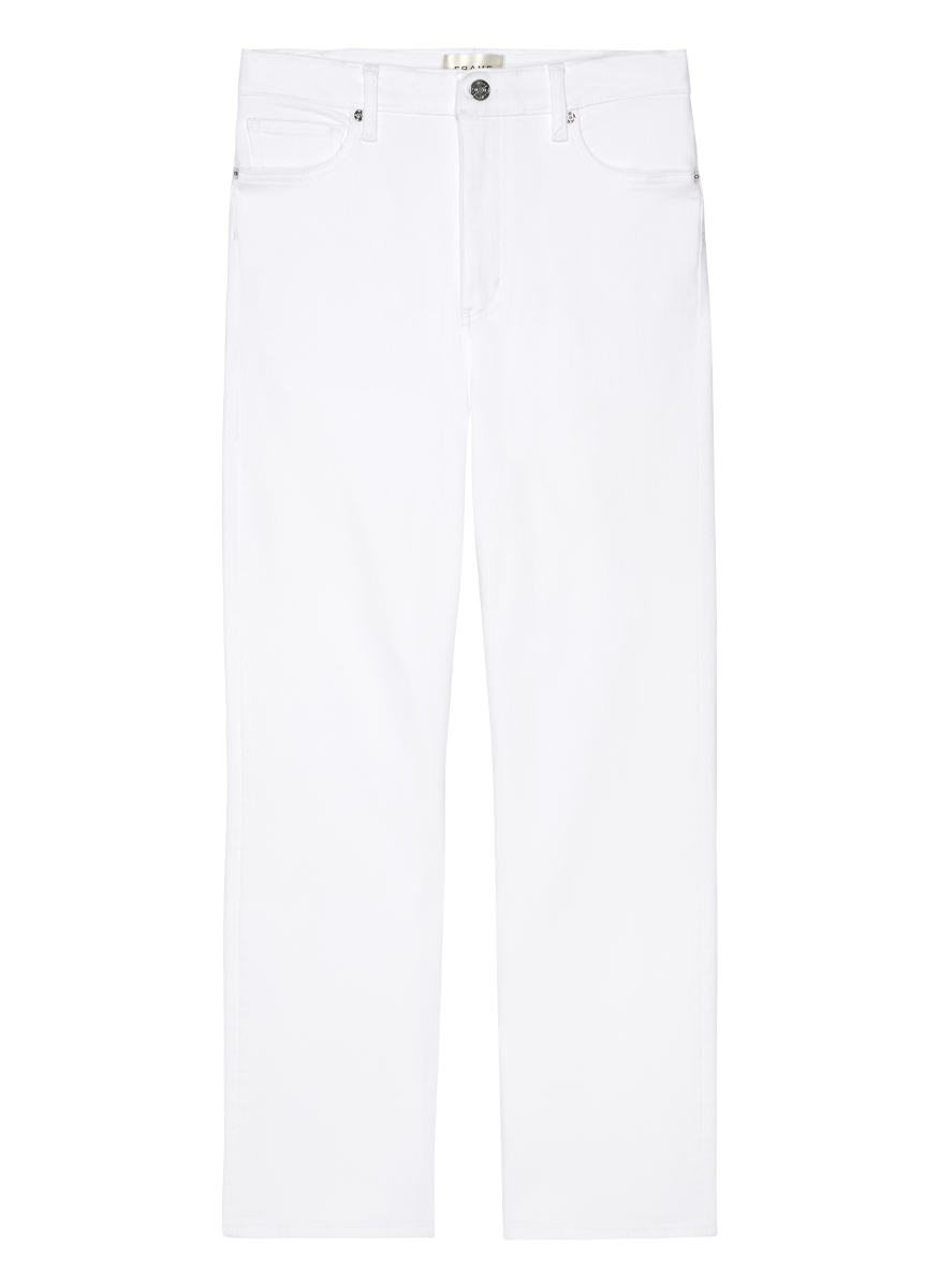 Le Sleek Straight Jean in White
