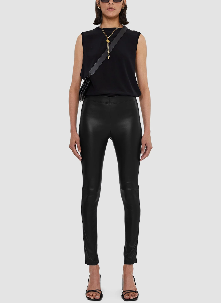 Leather Stretch Legging