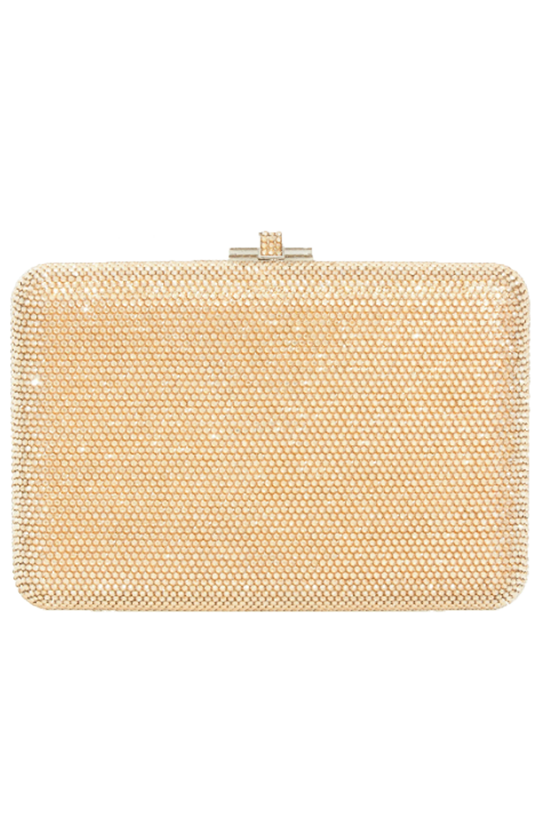 Slim Slide Full Bead Clutch in Champange