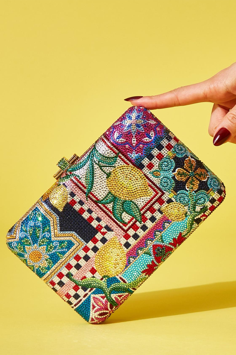 Slim Slide Ceramica Crystal Clutch