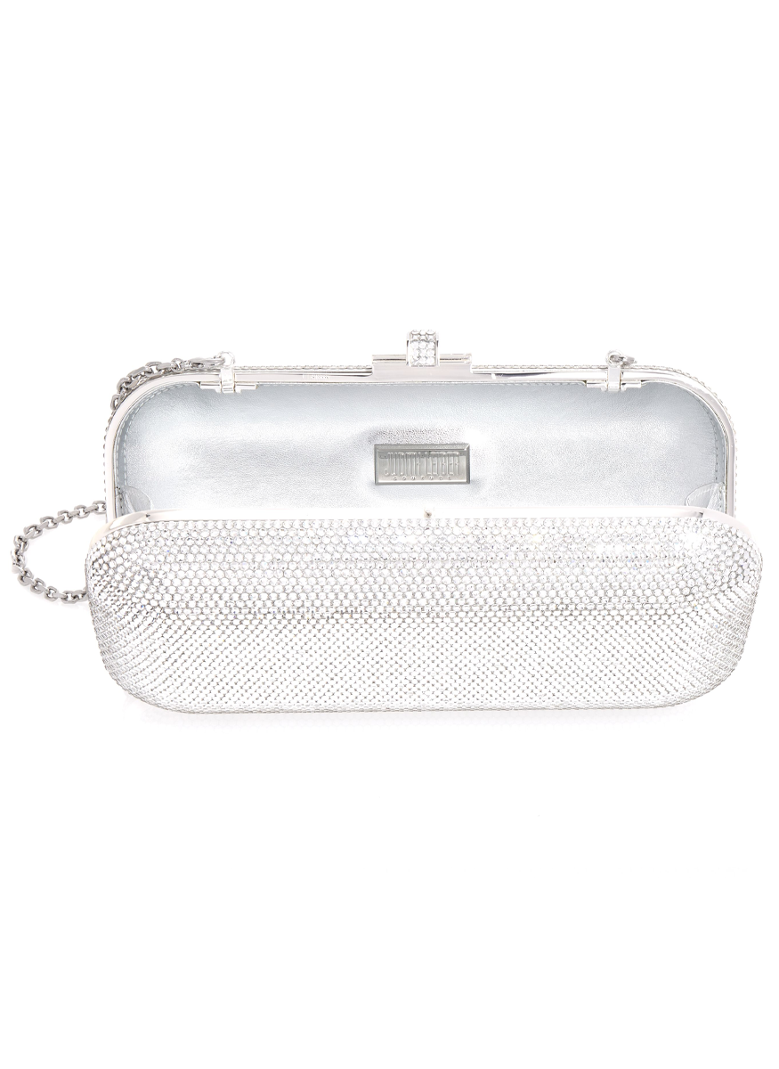 Long Slide Fullbead Clutch in Silver