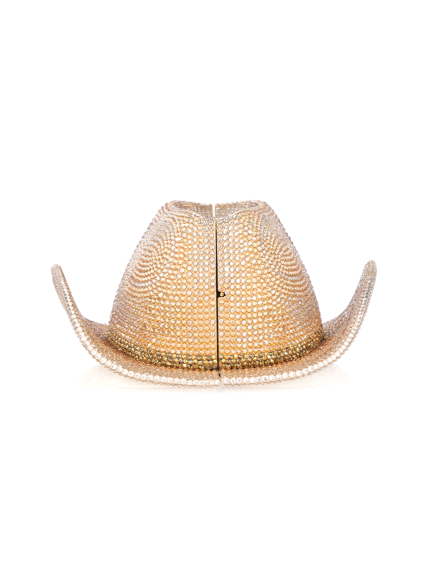 Cowboy Hat Cheyenne Purse - Judith Leiber Couture