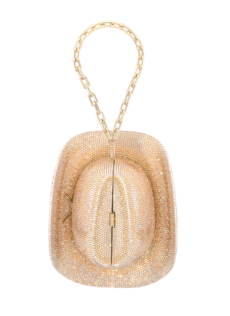 Cowboy Hat Cheyenne Purse - Judith Leiber Couture
