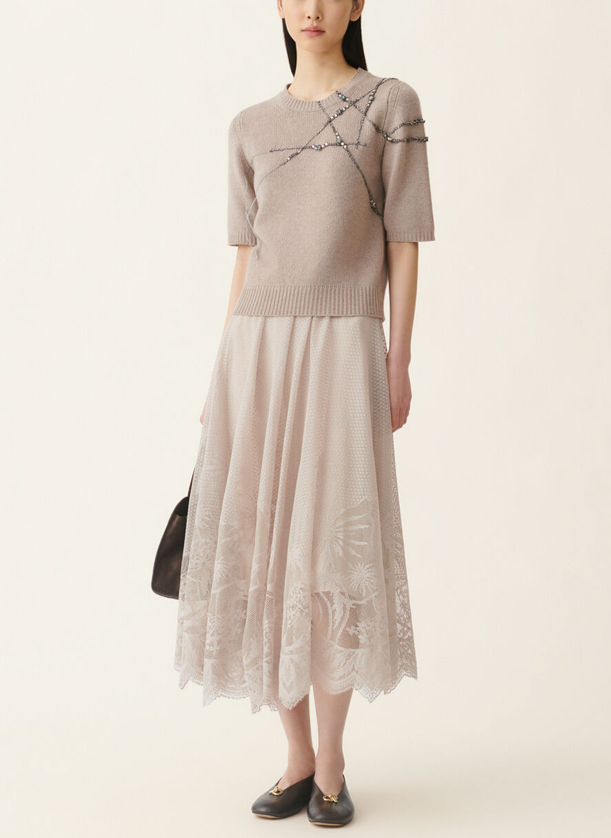 Gauze Cashmere Sweater - Fabiana Filippi