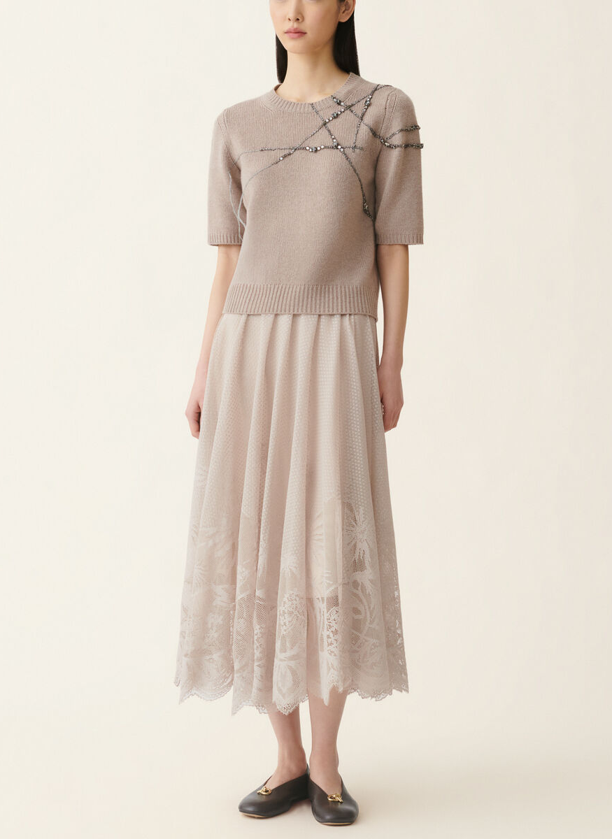 Gauze Cashmere Sweater - Fabiana Filippi