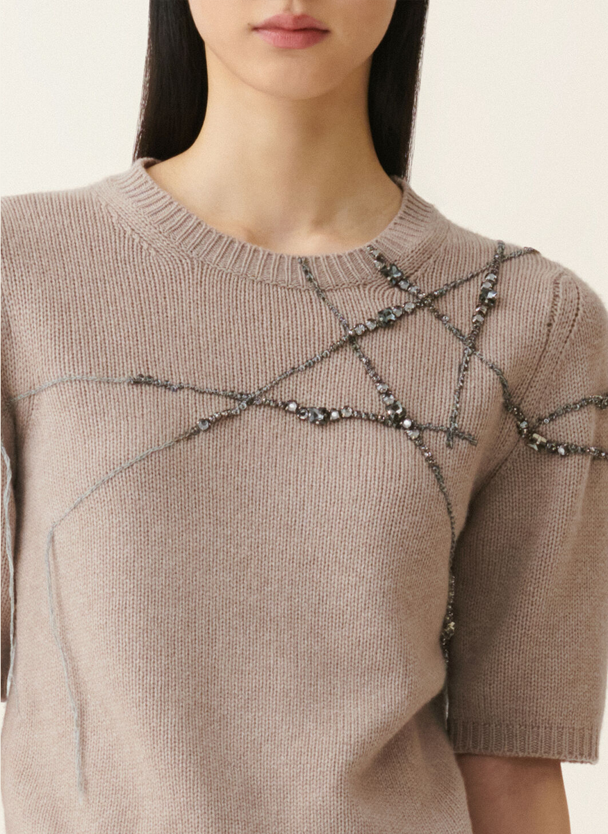 Gauze Cashmere Sweater - Fabiana Filippi