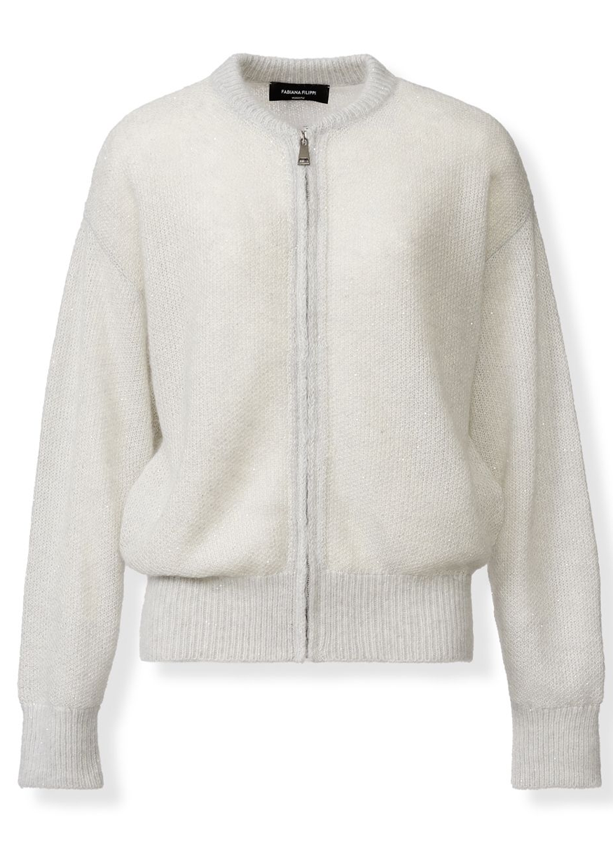 Micro Sequin Mohair Bomber