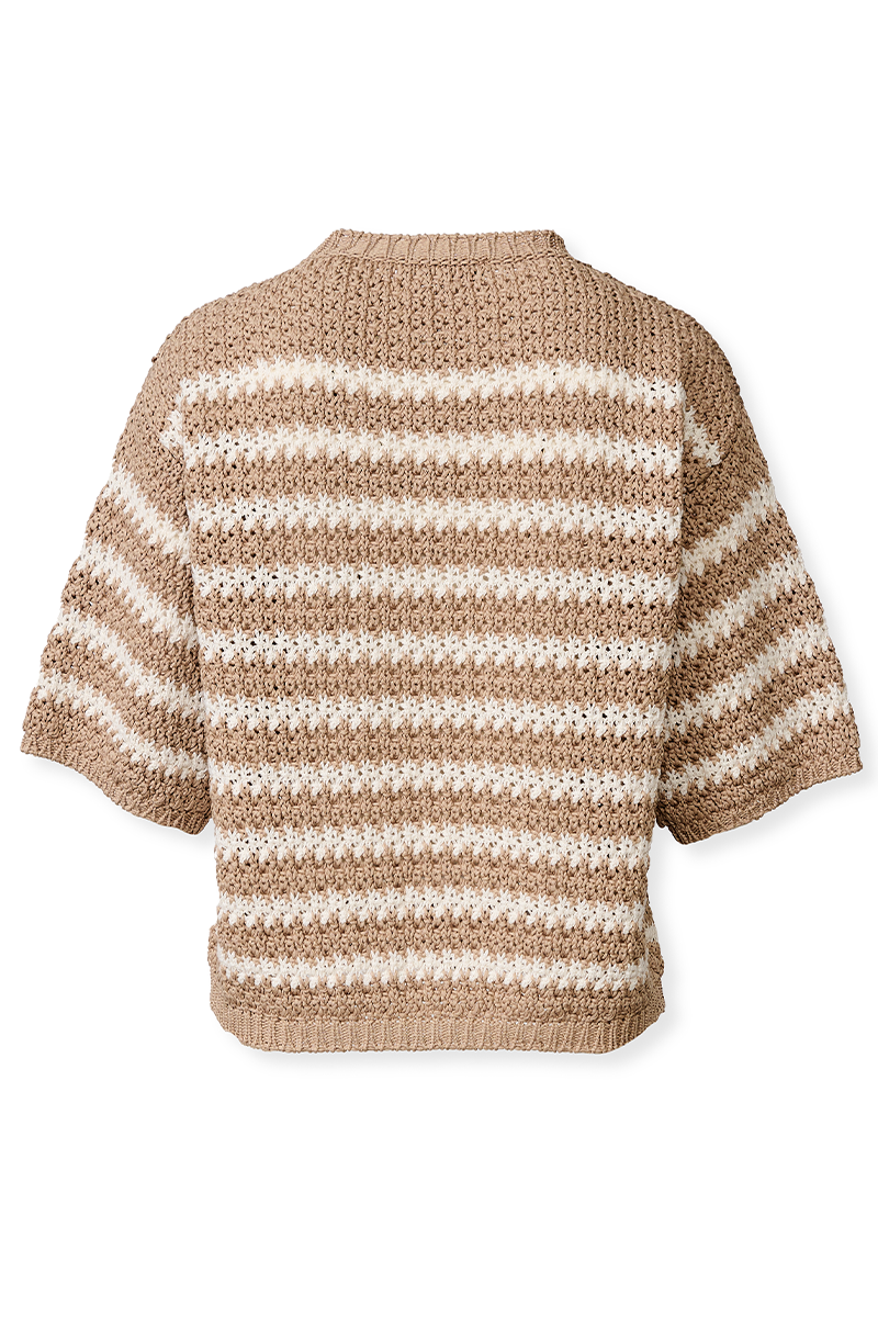 Striped Cotton Short Sleeve Knit