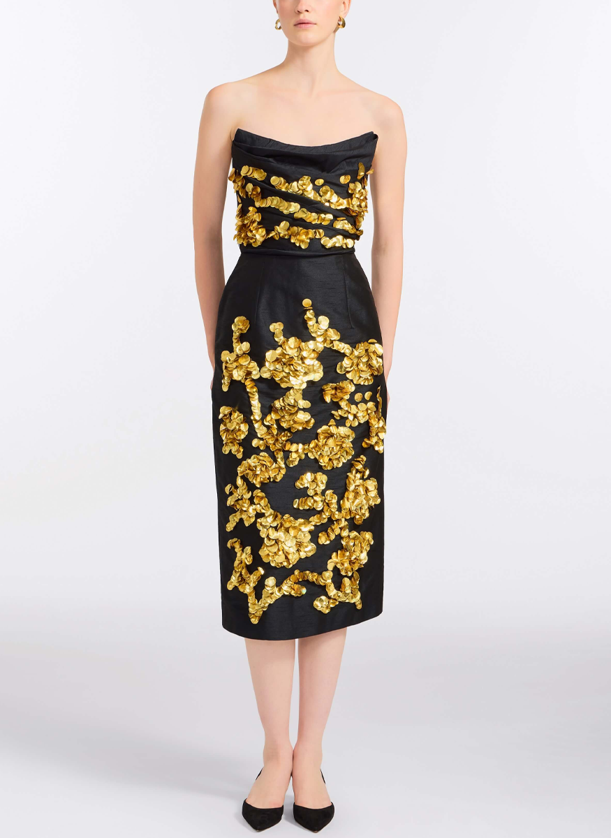 Lily Sequin Embellished Drape Top - Markarian
