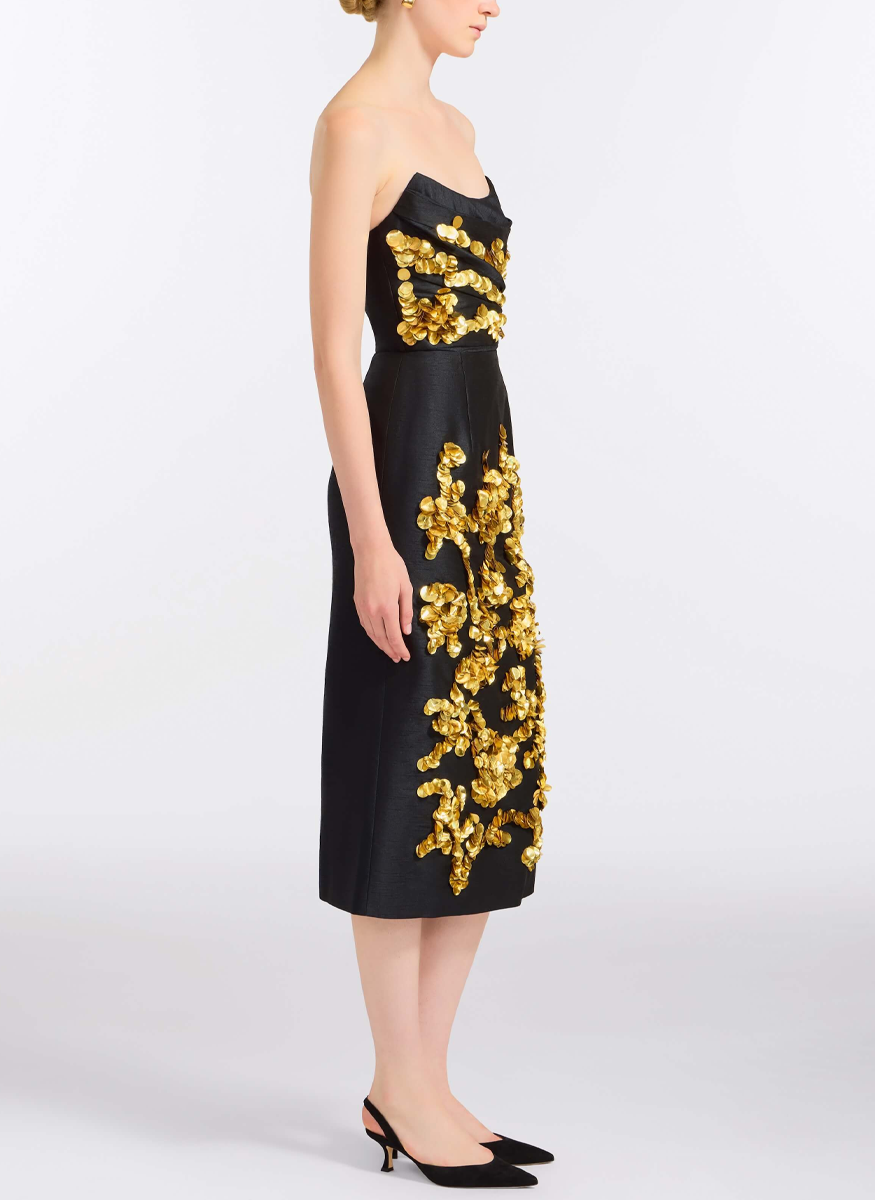 Lily Sequin Embellished Drape Top - Markarian