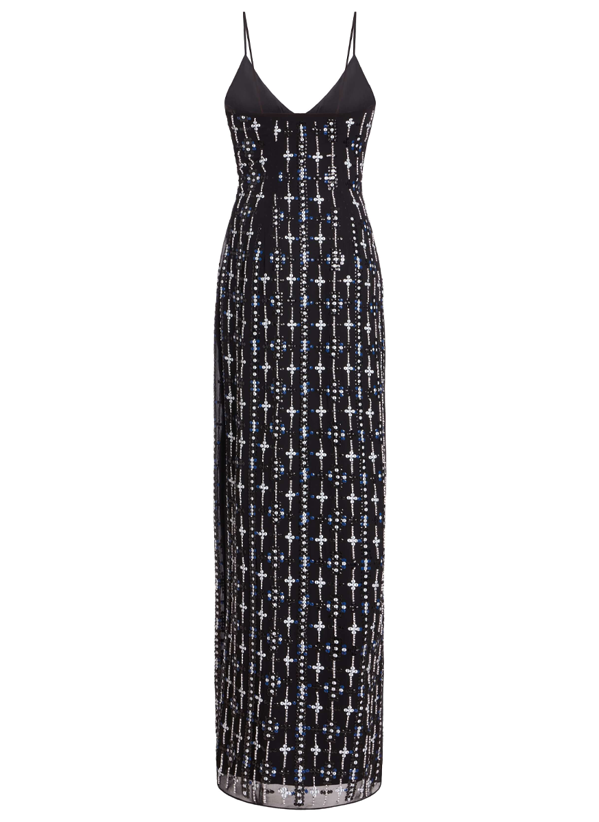 Goldie Beaded Cape and Silk Gown - Markarian