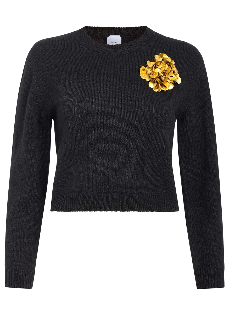 Romy Sequin Embellished Sweater - Markarian