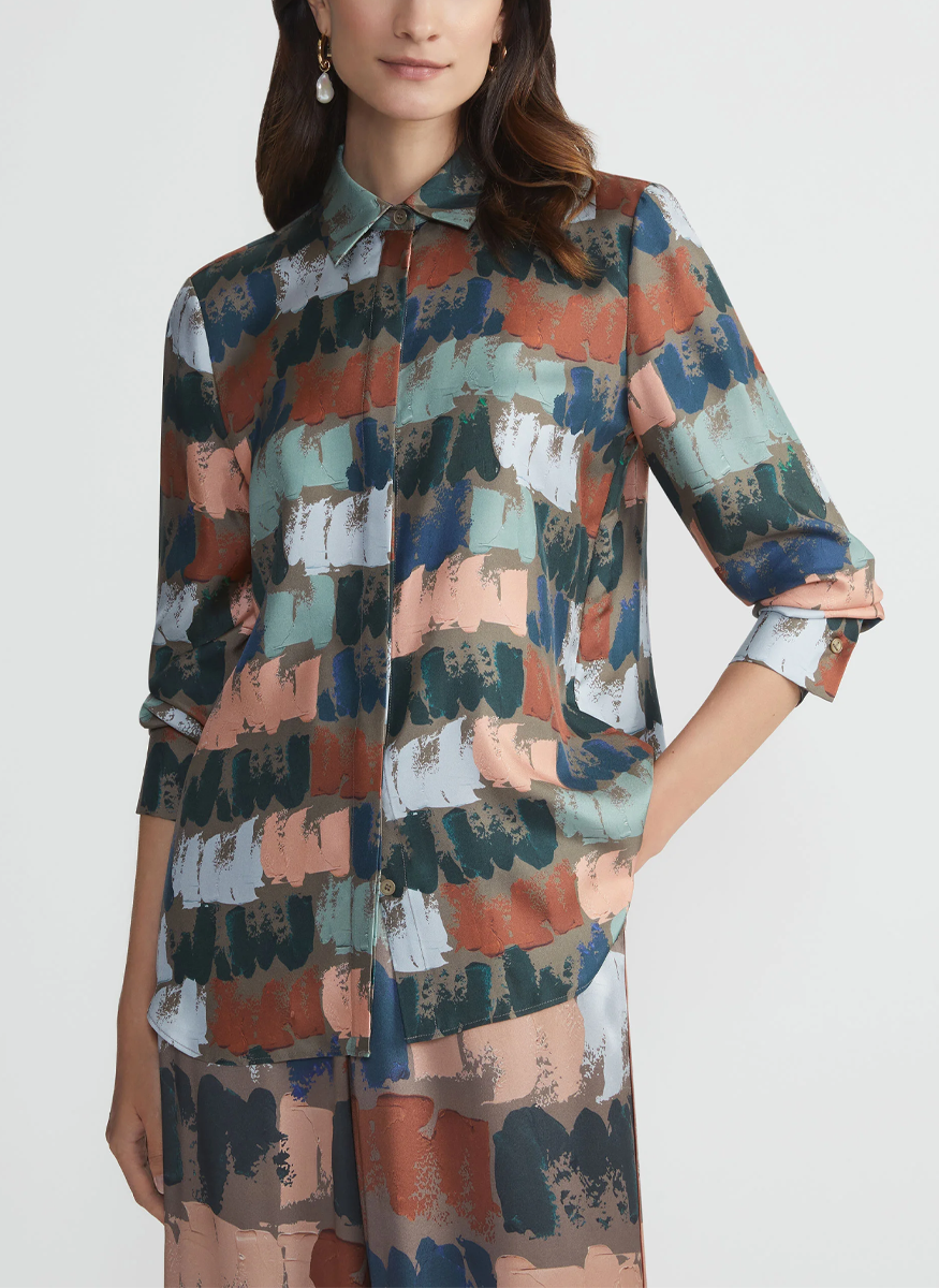 Scottie Blouse in Concrete Multi