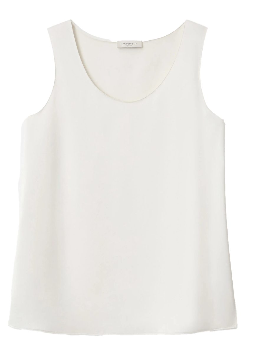 Noir Satin Sleeveless Blouse