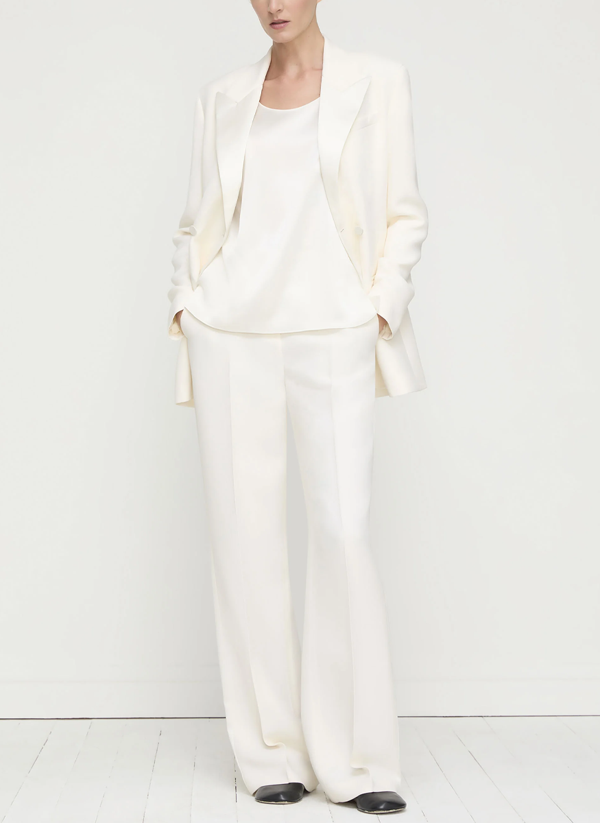 Noir Satin Sleeveless Blouse