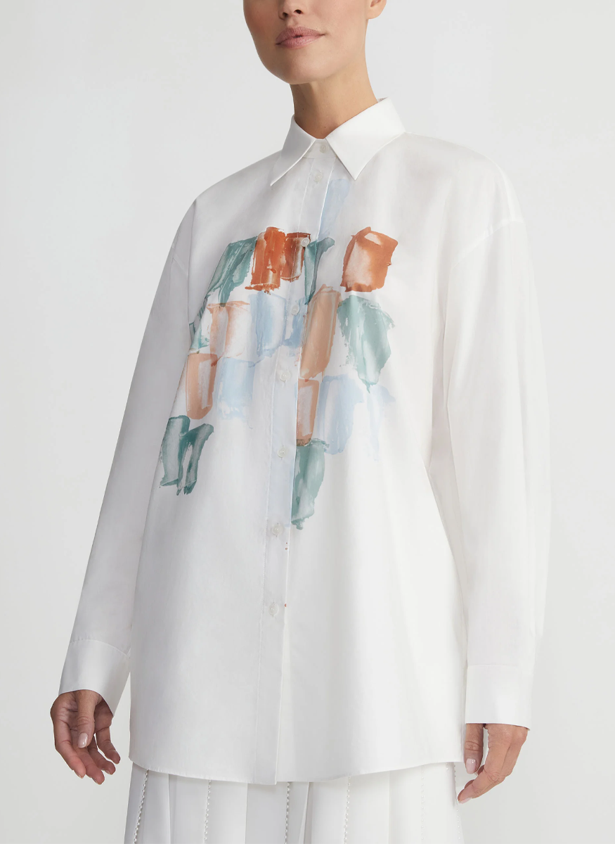 Boyfriend Oversized Shirt - Lafayette 148 New York