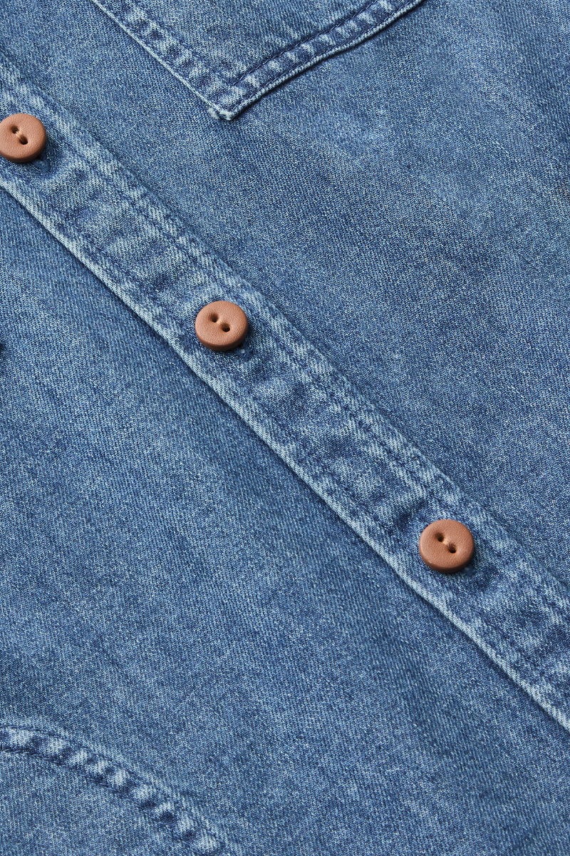 Chambray Patch Pocket Shirt - Lafayette 148 New York