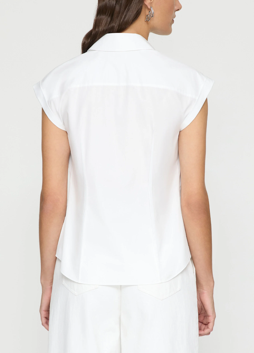 Cap Sleeve Fitted Shirt - Lafayette 148 New York