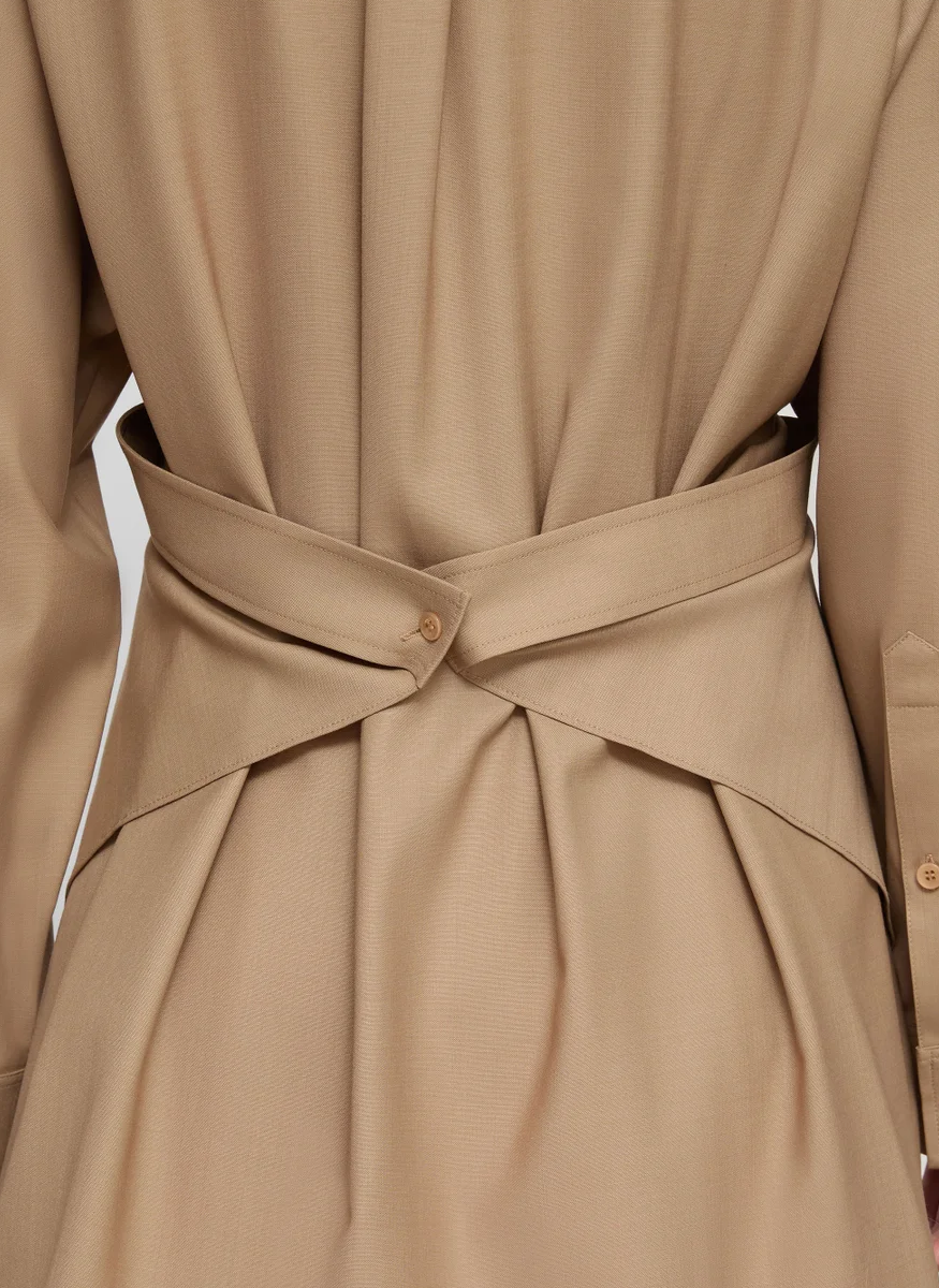 Tropical Wool Convertible Wrap Blouse - Lafayette 148 New York