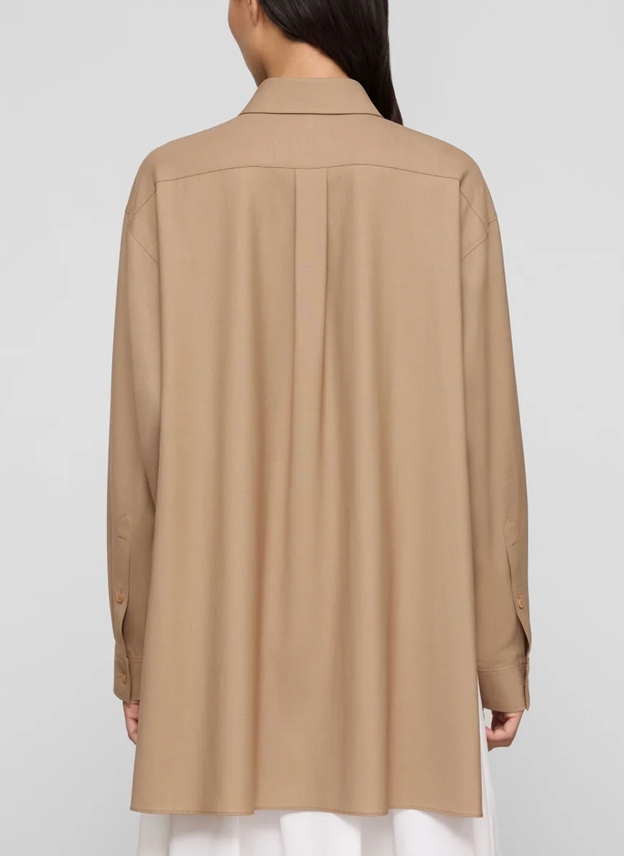 Tropical Wool Convertible Wrap Blouse - Lafayette 148 New York