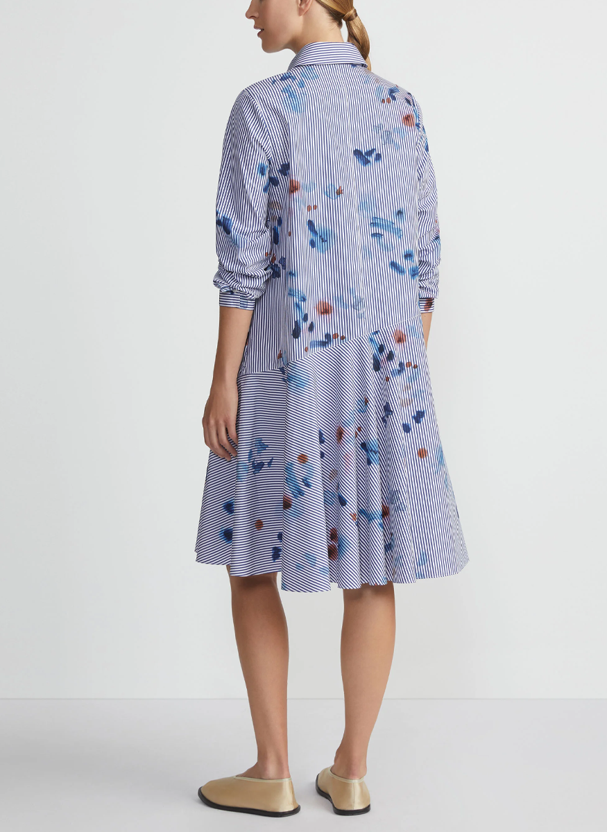 Flounce Hem Shirtdress - Lafayette 148 New York