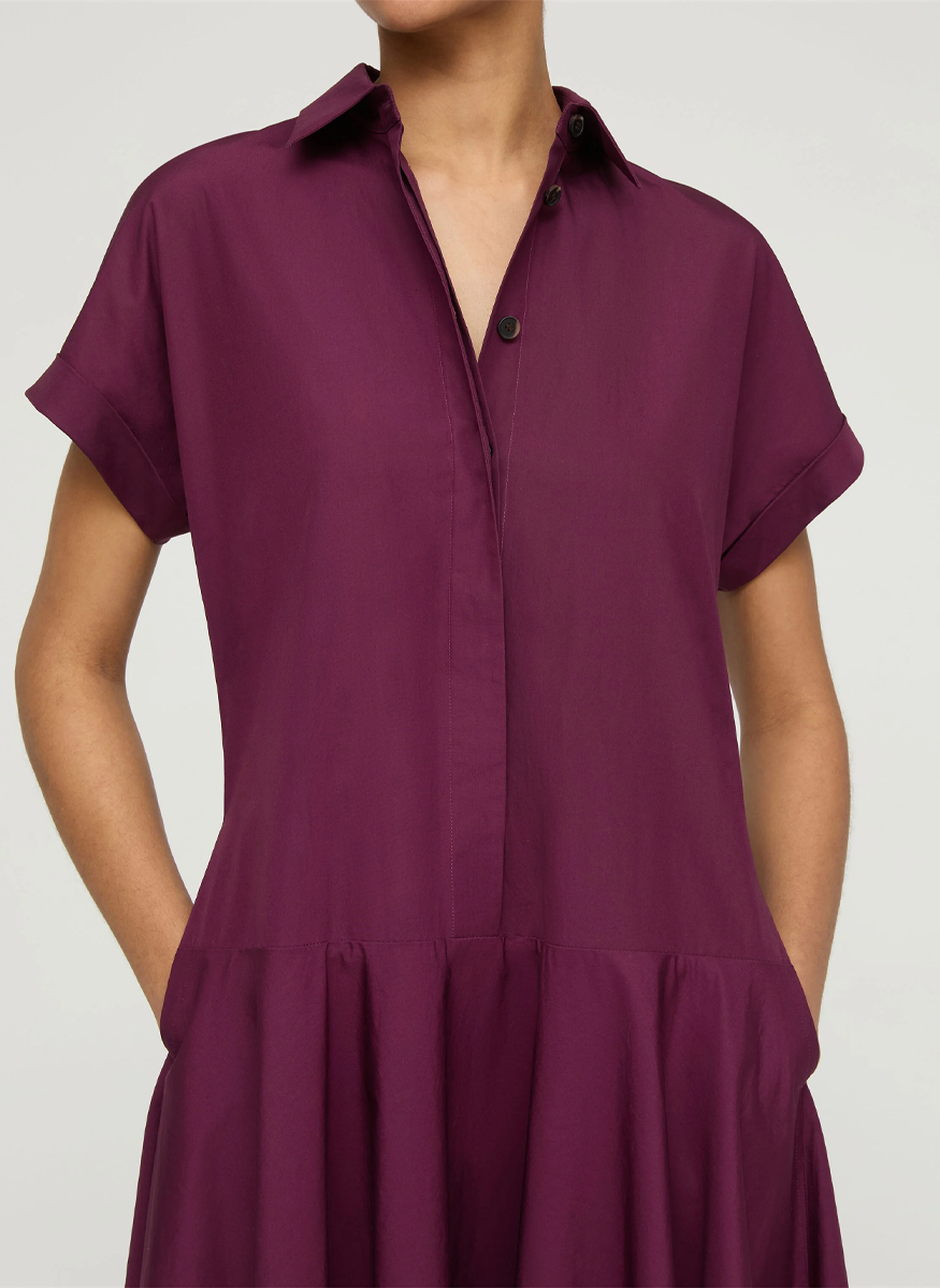 Collared Drop Waist Dress - Lafayette 148 New York