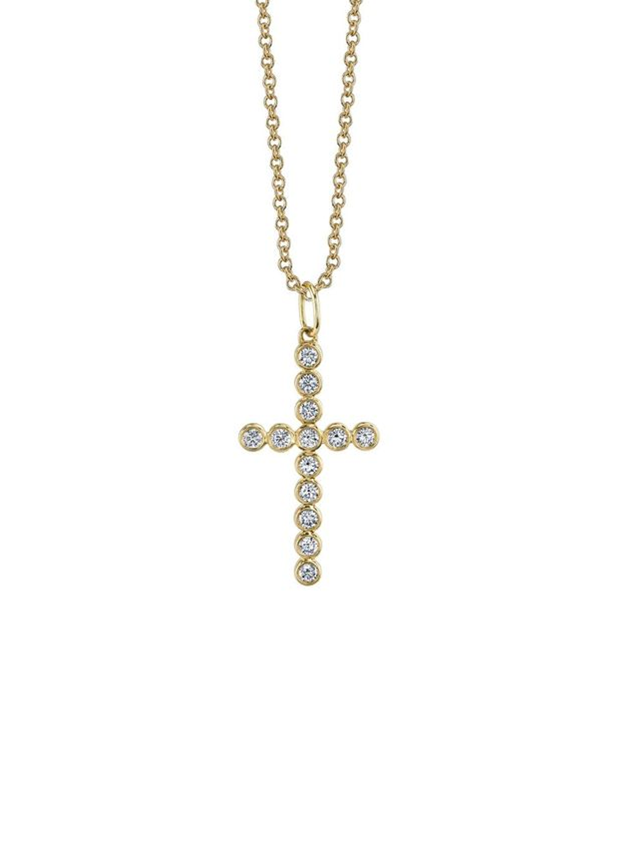 Medium Cross Charm Necklace