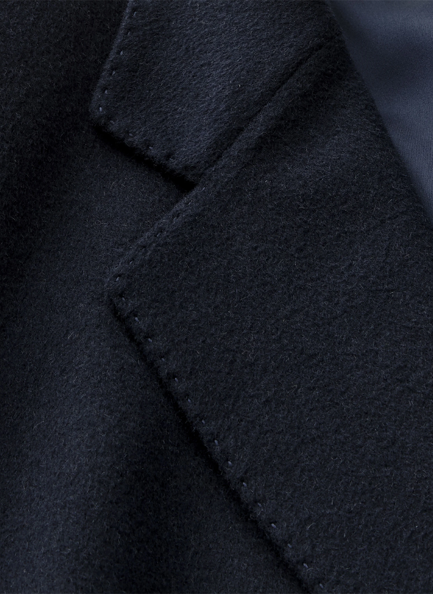 Drop Lapel Single Button Camel Hair Blazer - Lafayette 148 New York