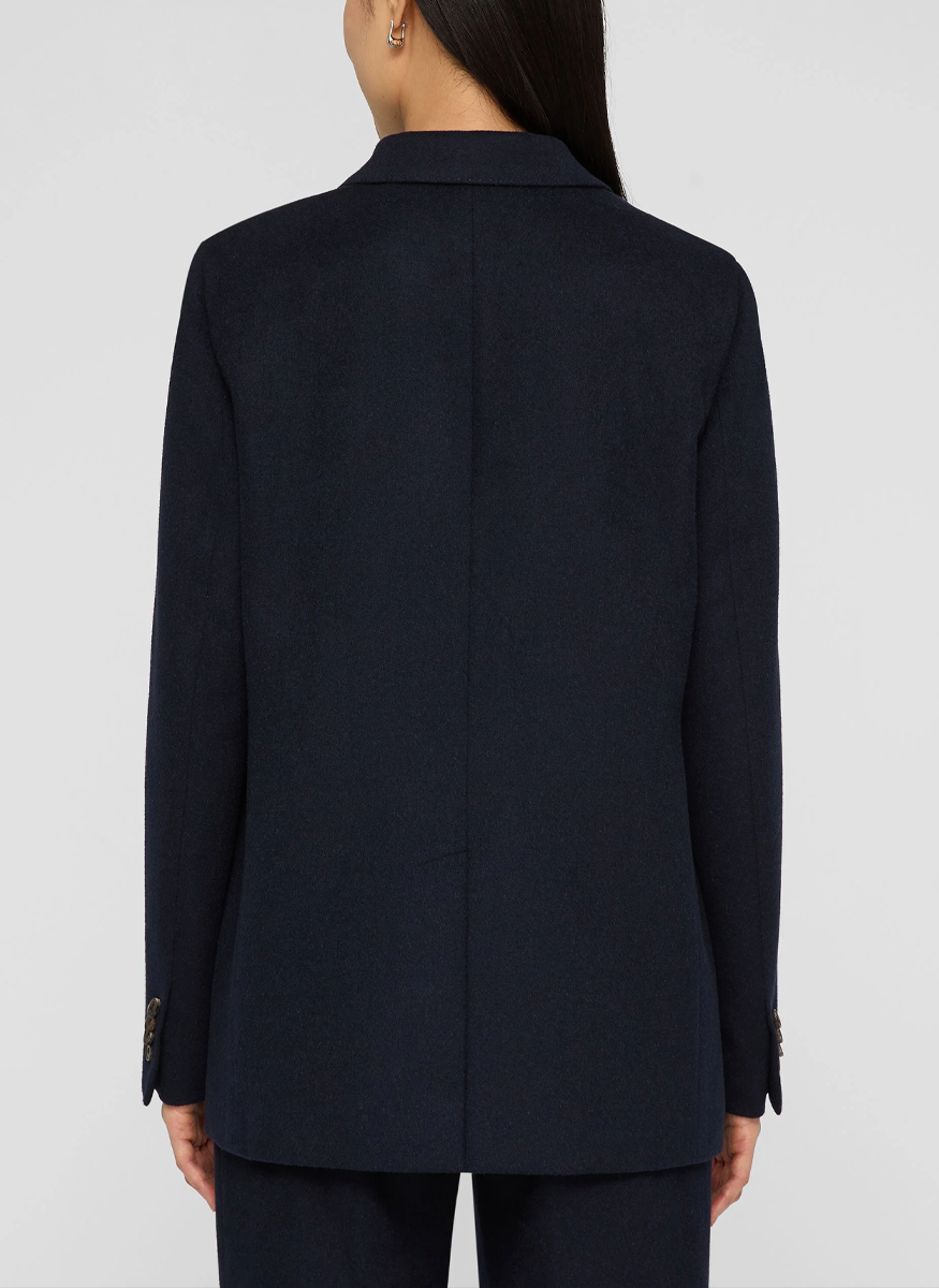 Drop Lapel Single Button Camel Hair Blazer - Lafayette 148 New York