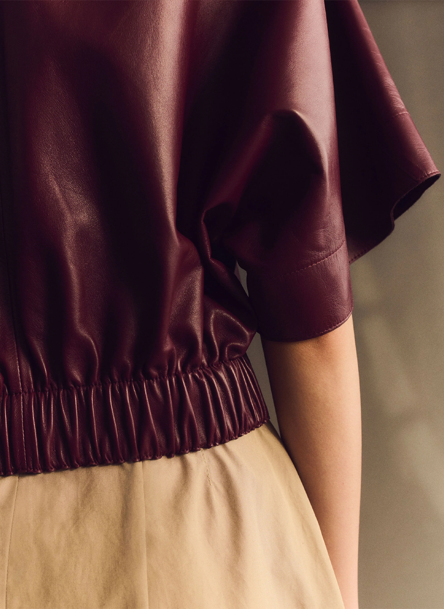 Zip Front Cropped Jacket - Lafayette 148 New York