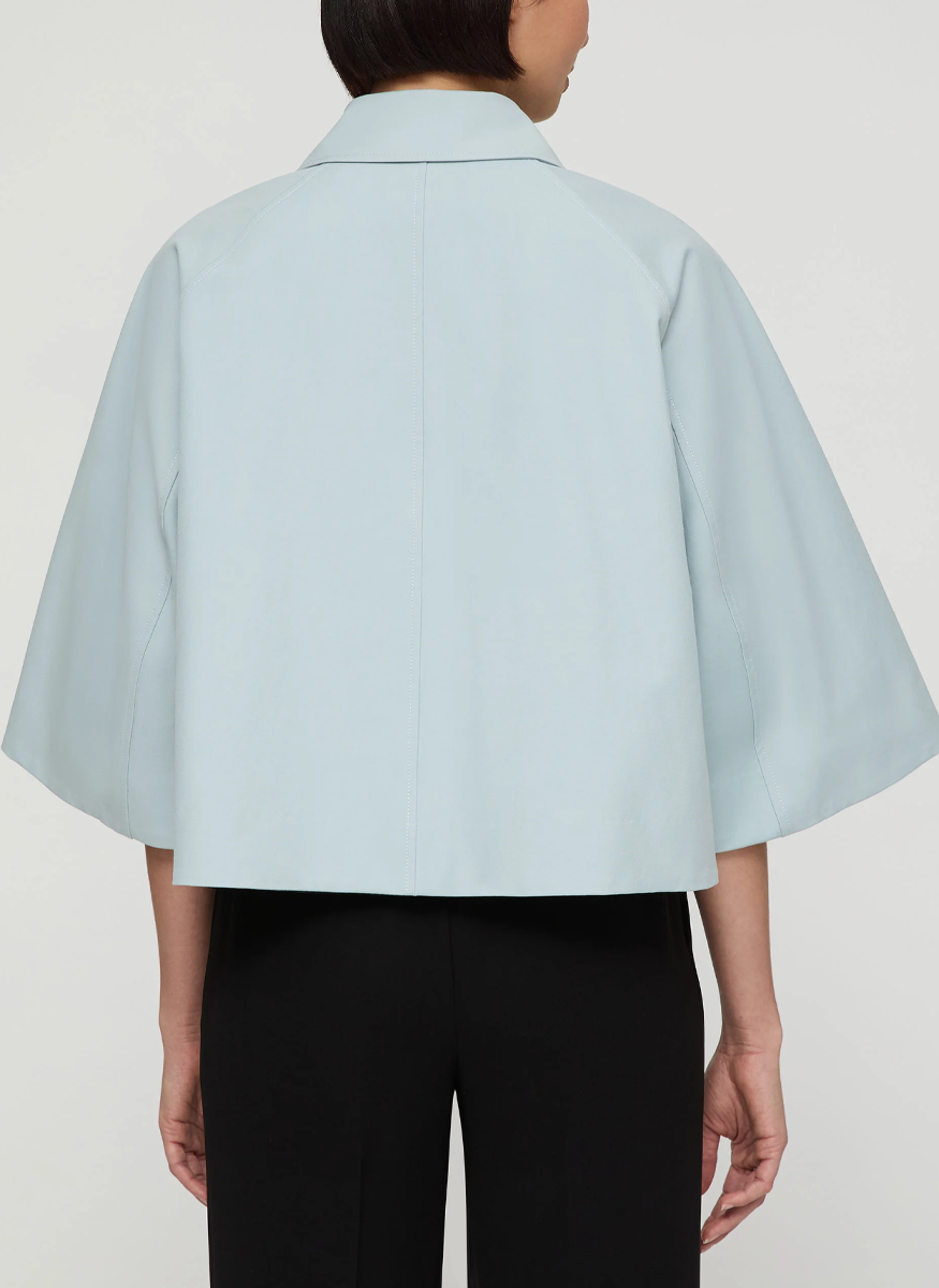Techno Stretch Twill Cropped Jacket - Lafayette 148 New York