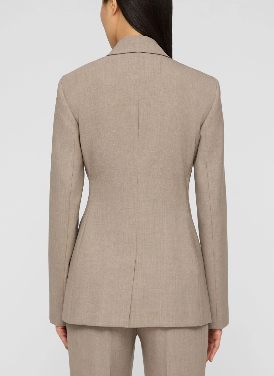 Responsible Stretch Wool Slim Wrap Blazer - Lafayette 148 New York