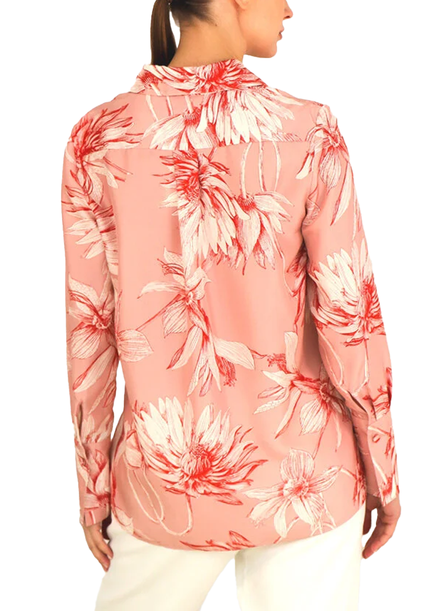 Classic Silk Dahlia Shirt - Rani Arabella