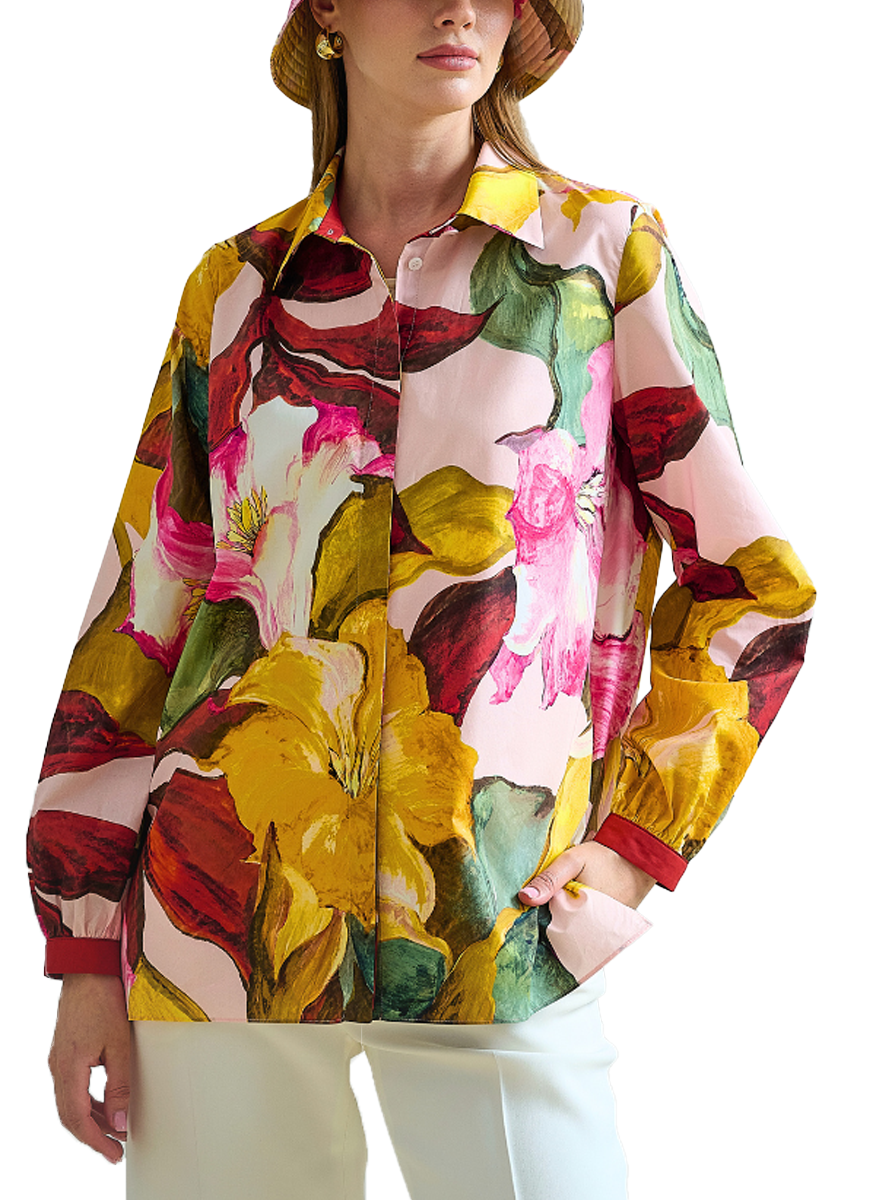 Classic Cotton Shirt in the Bergamo Print