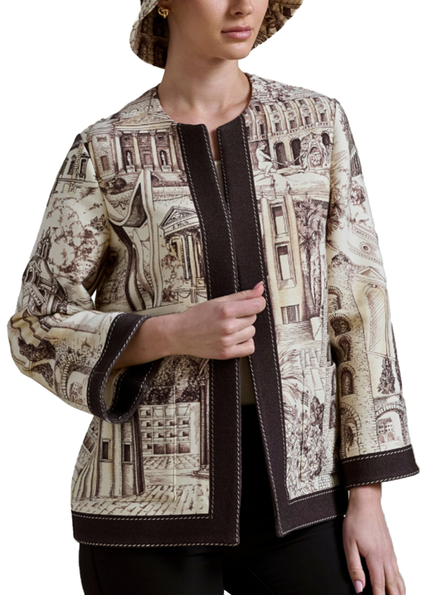 Double Face Cashmere Jacket with Pockets