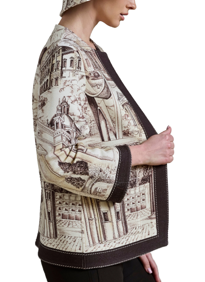 Double Face Cashmere Jacket with Pockets