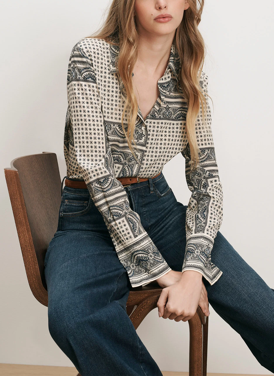 Monique Button-Down Blouse - Veronica Beard