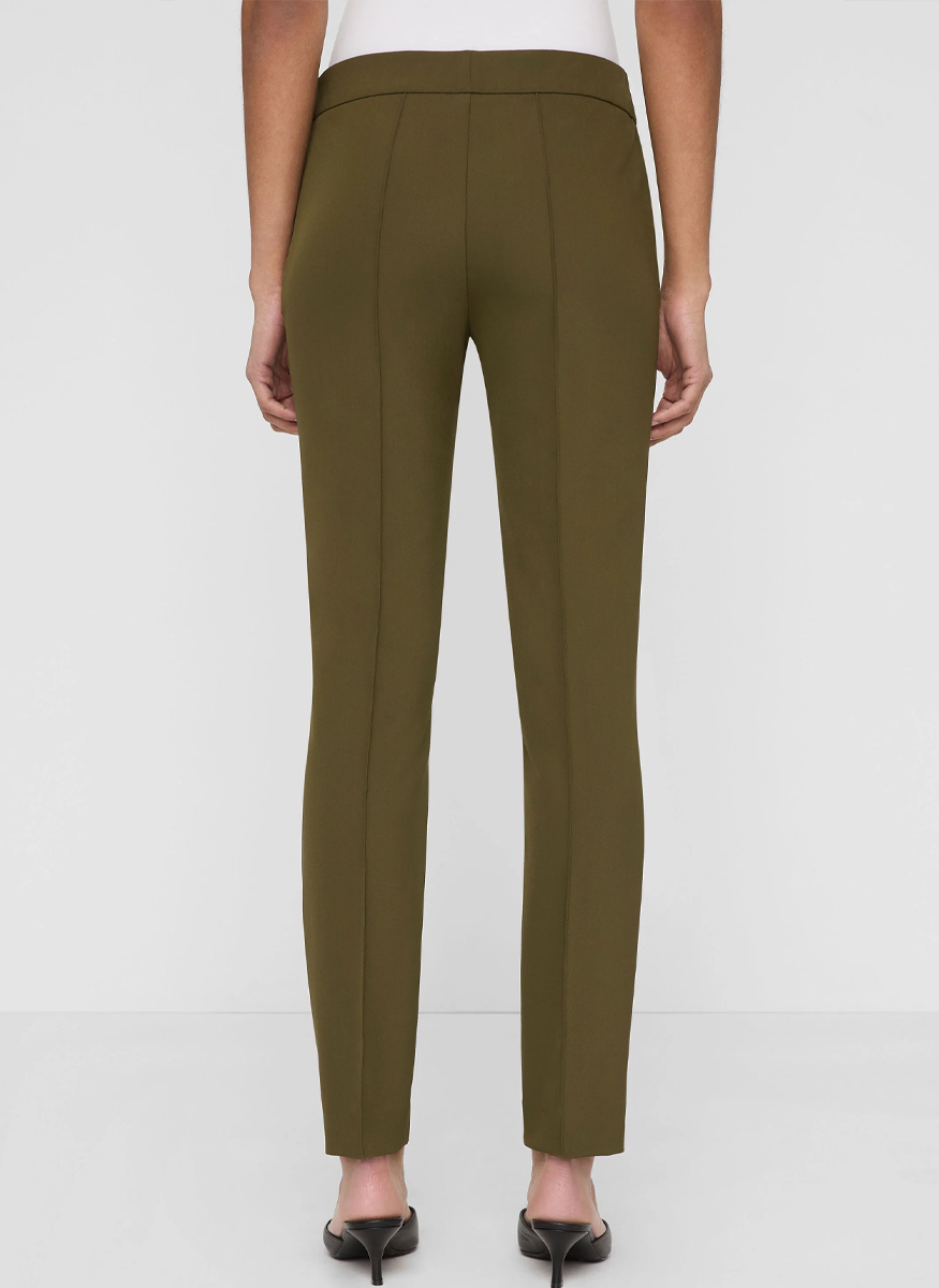 Acclaimed Stretch Gramercy Pant in Forage Green - Lafayette 148 New York