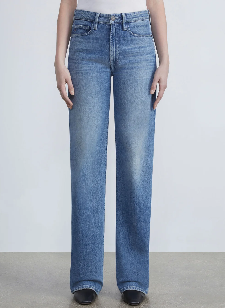 L148 Denim Wyckoff Wide-Leg Jean - Lafayette 148 New York